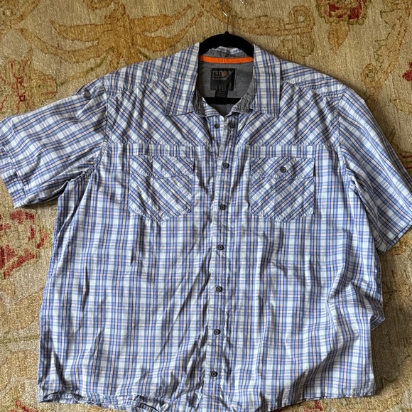 urban pipeline Other - 5.11 tactical Urban Pipeline Casual Blue and White Plaid Shirt
